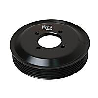 11517504077PRM APA/URO Parts Water Pump Pulley Water Pump Pulley - Black, Aluminum, Direct Fit, Sold Individually