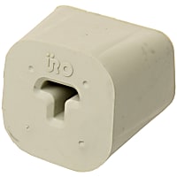 17111737704 Radiator Mount - Beige, Direct Fit, Sold individually