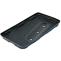 90161123120 Battery Tray - Black, Steel, Direct Fit, Sold individually