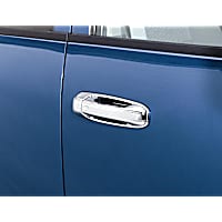 685111 Plastic Plain Chrome Series Door Handle Cover, Chrome