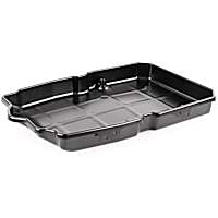 V30-3415 Transmission Pan - Powdercoated Black, Steel, Direct Fit, Sold Individually