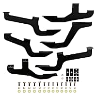 27-2365 Running Board Mounting Kit - Black, Steel, Direct Fit, Kit