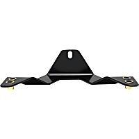 32-0055 License Plate Relocator - Powdercoated Black, Steel, Direct Fit