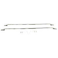 50-2070 Bed Rails - Polished, Stainless Steel, Direct Fit, Set of 2