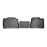 74-12-21030 Profile Series Molded Floor Liner, Black Made of Rubber