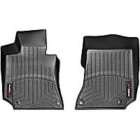 446811 Front FloorLiner Series Molded Floor Liner, Black Made of Rubberized Thermoplastic Polyolefins