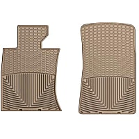 W183TN Front Row All-weather Series Flat Floor Mat, Tan Made of Rubberized Thermoplastic Elastomer