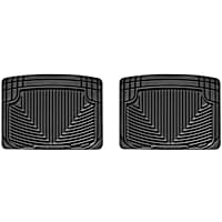 W204 Front All-weather Series Flat Floor Mat, Black Made of Rubberized Thermoplastic Elastomer