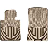 W24TN Front All-weather Series Flat Floor Mat, Tan Made of Rubberized Thermoplastic Elastomer