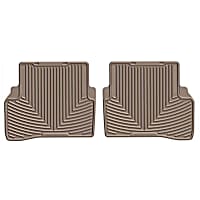 W432TN Second Row All-weather Series Flat Floor Mat, Tan Made of Rubberized Thermoplastic Elastomer