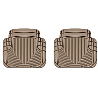 W50TN Rear All-weather Series Flat Floor Mat, Tan Made of Rubberized Thermoplastic Elastomer