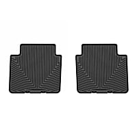 W630 Second Row Molded Floor Liner, Black Made of Rubberized Thermoplastic Elastomer