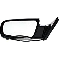 955-191 Driver Side Mirror, Power, Manual Folding, Non-Heated, Black, Without Auto-Dimming, Without Blind Spot Feature, Without Signal Light, Without Memory
