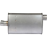 Muffler, If Welded Assembly, Replace All Required Parts., Natural, 6 Cyl 3.0L, Quiet-Flow Series