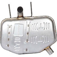 Driver Side Muffler, Without Chrome Tips, 6 Cyl 3.6L, Quiet-Flow Series