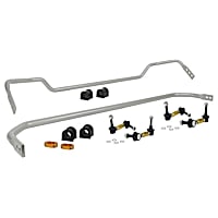 BMK004 Front and Rear Sway Bar Kit,, Powdercoated Silver