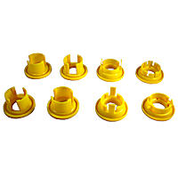 KDT910 Subframe Bushing - Yellow, Synthetic Elastomer, Set