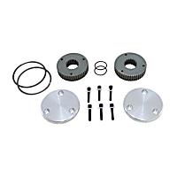 YHC50008 Yukon Hardcore Drive Flange Kit Dana 44 19-Spl Outer Stubs, Non-Engraved Caps