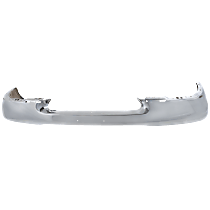 Front Bumper, Chrome, Without Mounting Brackets, Without Molding Holes