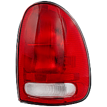 Passenger Side Tail Light, With bulb(s), Halogen, Clear and Red Lens