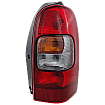 Passenger Side Tail Light, With bulb(s), Halogen, Amber, Clear and Red Lens