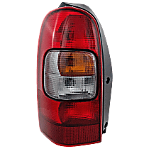 Driver Side Tail Light, With bulb(s), Halogen, Amber, Clear and Red Lens