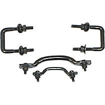 11211.01 Powdercoated Black, Steel, Windshield Tie Down Kit, Direct Fit