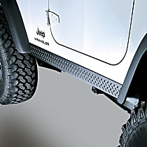 11650.05 Body Armor - Black diamond plate, Thermoplastic, Rocker Guard, Direct Fit, Set of 2