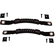 11825.01 Door Pull Strap - Black, Nylon, Direct Fit