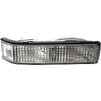 Front, Passenger Side Turn Signal Light, without Bulb, For Models with Single Sealed Beam Headlight