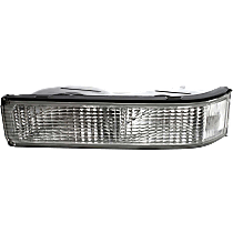 Front, Driver Side Turn Signal Light, without Bulb, For Models with Single Sealed Beam Headlight