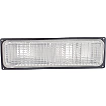 Front, Passenger Side Turn Signal Light, without Bulb, Dual Sealed Beam Headlights