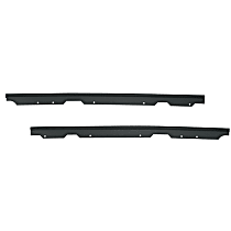 13308.02 Windshield Channel Header - Black Powdercoated, Direct Fit, Sold individually