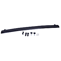 13308.05 Windshield Channel Header - Black Powdercoated, Aluminum, Direct Fit, Sold individually