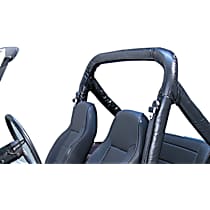Roll Bar Padding - Black, Fabric, Direct Fit, Kit
