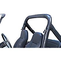 13610.15 Roll Bar Padding - Black Denim, Fabric, Direct Fit, Kit