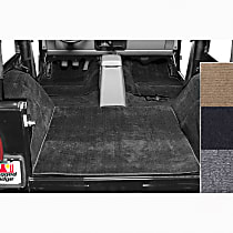 13690.01 Front and Rear Carpet Kit, Black, Carpet
