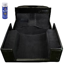 13696.01 Front Carpet Kit, Black, Carpet