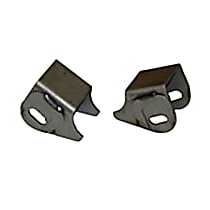 18273.01 Control Arm Bracket - Black Powdercoated, Steel, Direct Fit, Set of 2