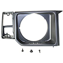 Passenger Side Headlight Door, Black