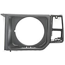 Driver Side Headlight Door, Black