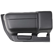 Front, Passenger Side Bumper End, Textured, Sport Model