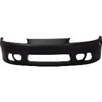 Front Bumper Cover, Primed, With Fog Light and Side Marker Holes