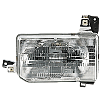 Driver Side Halogen Headlight, With bulb(s), OE Replacement