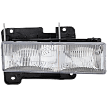 Passenger Side Halogen Headlight, With bulb(s), OE Replacement
