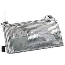 Passenger Side Halogen Headlight, With bulb(s), OE Replacement