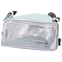 Driver Side Halogen Headlight, With bulb(s), OE Replacement