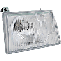 Passenger Side Headlight, with Bulb, Halogen, Clear Lens