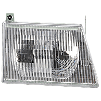 Passenger Side Halogen Headlight, With bulb(s), OE Replacement