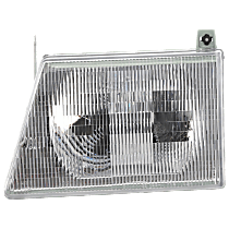 Driver Side Halogen Headlight, With bulb(s), OE Replacement